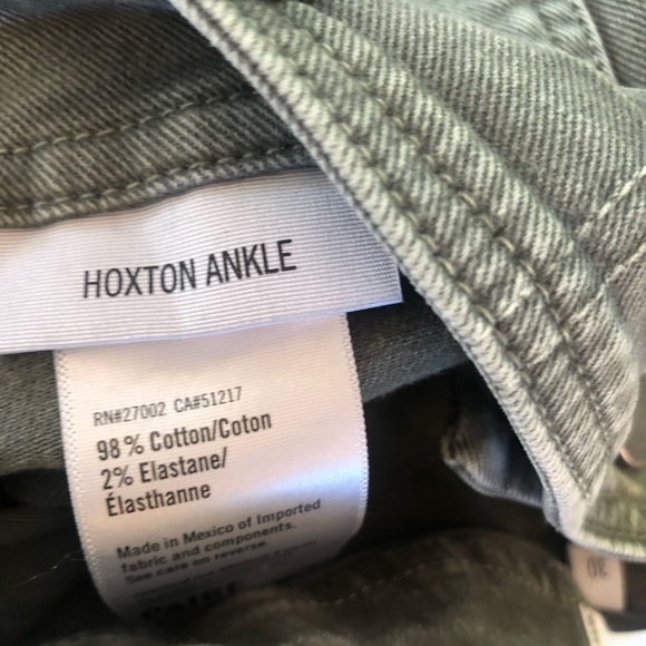 Paige Hoxton Utilitarian Ankle Raw Hem Denim 30 - Picture 8 of 13